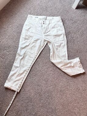 💕 WHBM White Straight Crop Pants